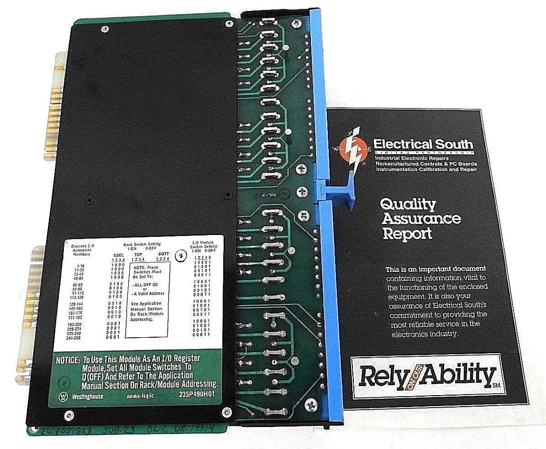 Refurbished REPAIRED WESTINGHOUSE NL-708 INPUT MODULE 24VAC/DC NUMALOGIC NL708