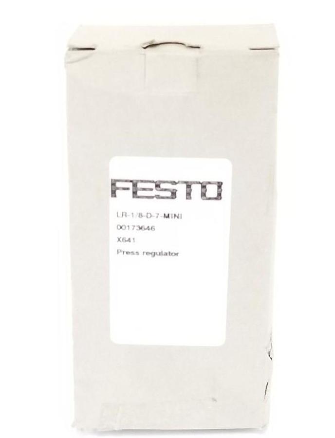 Used NIB FESTO ELECTRIC LR-1/8-D-7-MINI PRESSURE REGULATOR W/O GAUGE
