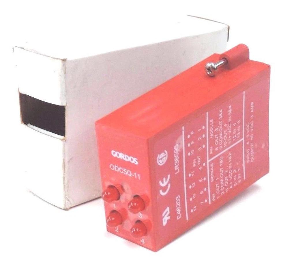 Used NIB GORDOS ODC5Q-11 I/O MODULE ODC5Q11, INPUT: 4-8 VDC, OUTPUT: 60VDC, 3AMP