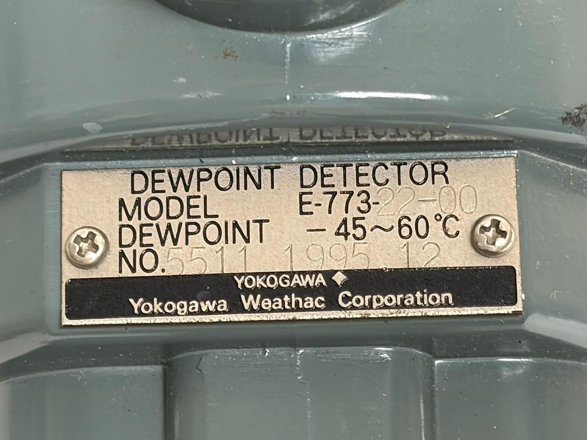 Used Yokogawa Weathac E-773-22-00 Dewpoint Detector Probe Sensor