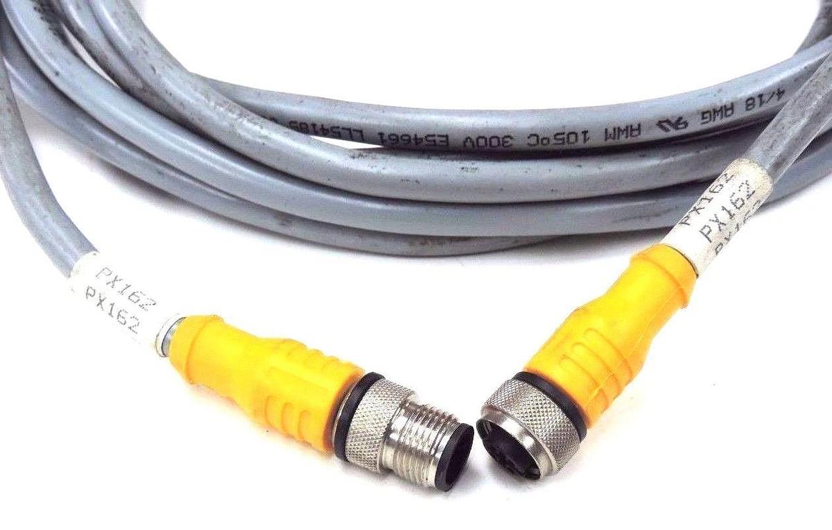 Used TURCK RKC 4.4T-4-RSC 4.4T/S622 EURO FAST CORDSET U5194, RKC44T4RSC44TS622