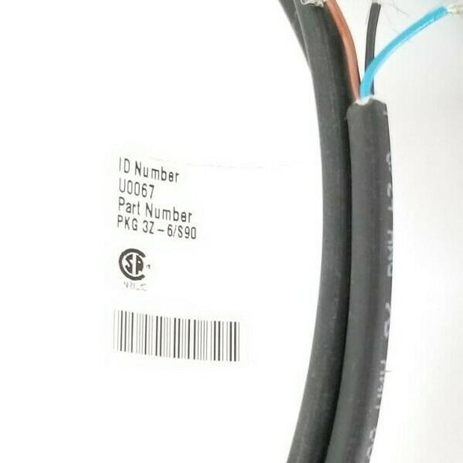 Used LOT OF 2 TURCK U0067 PKG 3Z-6/S90 PICOFAST MOLDED CORDSETS PKG3Z6S90