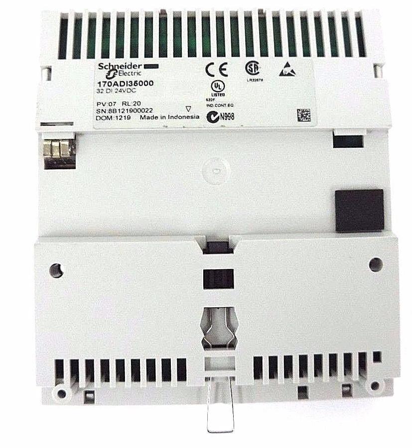 Used SCHNEIDER MODICON TSX MOMENTUM 170ADI35000 I/O BASE 32DI 24VDC, PV: 07, RL: 20
