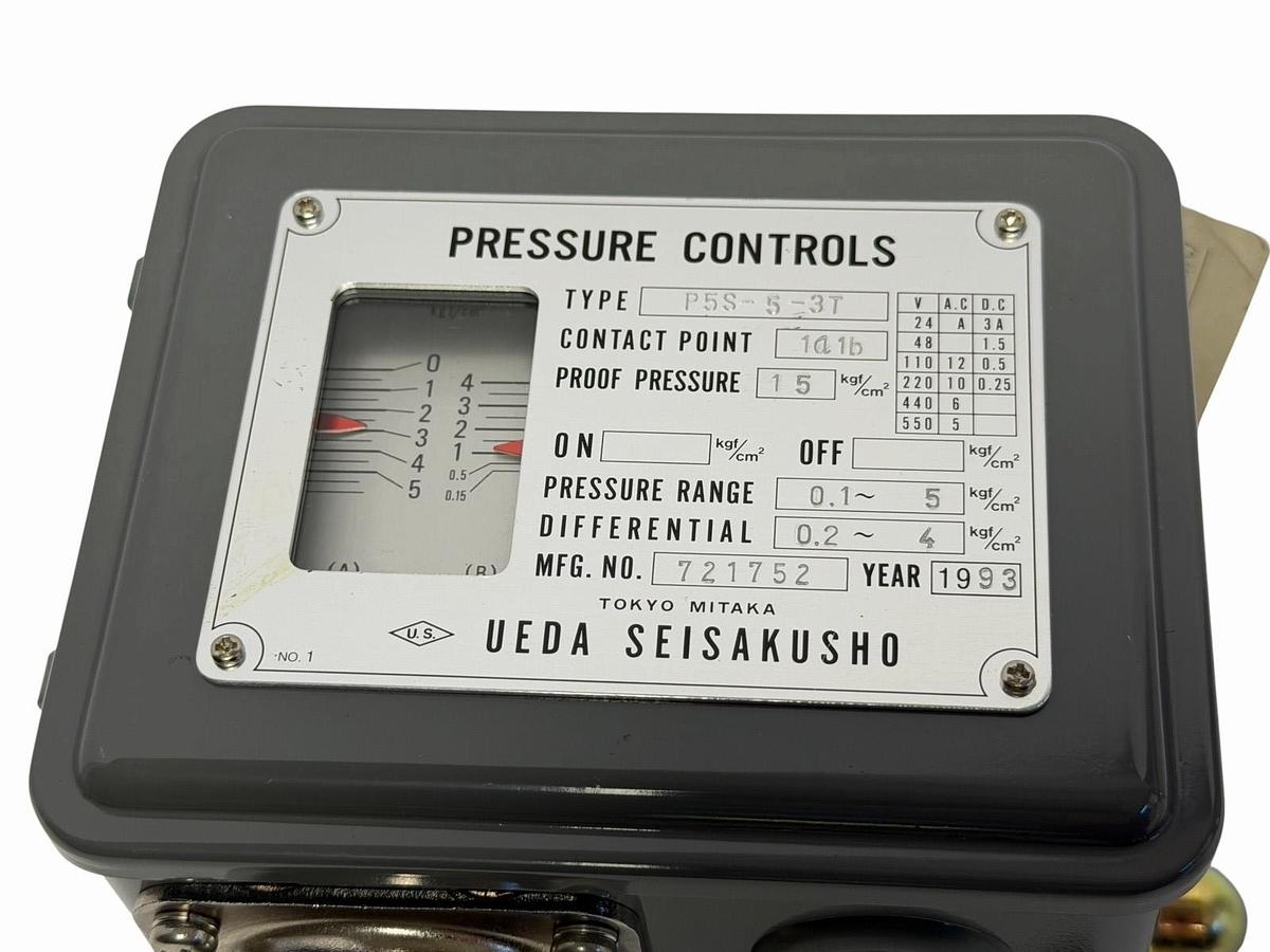 Used NEW UEDA SEISKUSHO P5S-5-3T PRESSURE SWITCH P5S53T