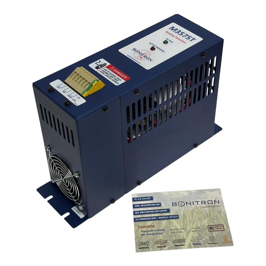 Used Bonitron M3575T-H75 Braking Transistor Module 460VAC 75HP 750VDC 75A New Surplus