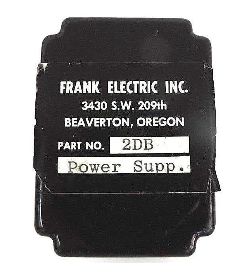 Used FRANK ELECTRIC 2DB RELAY POWER SUPPLY MODULE