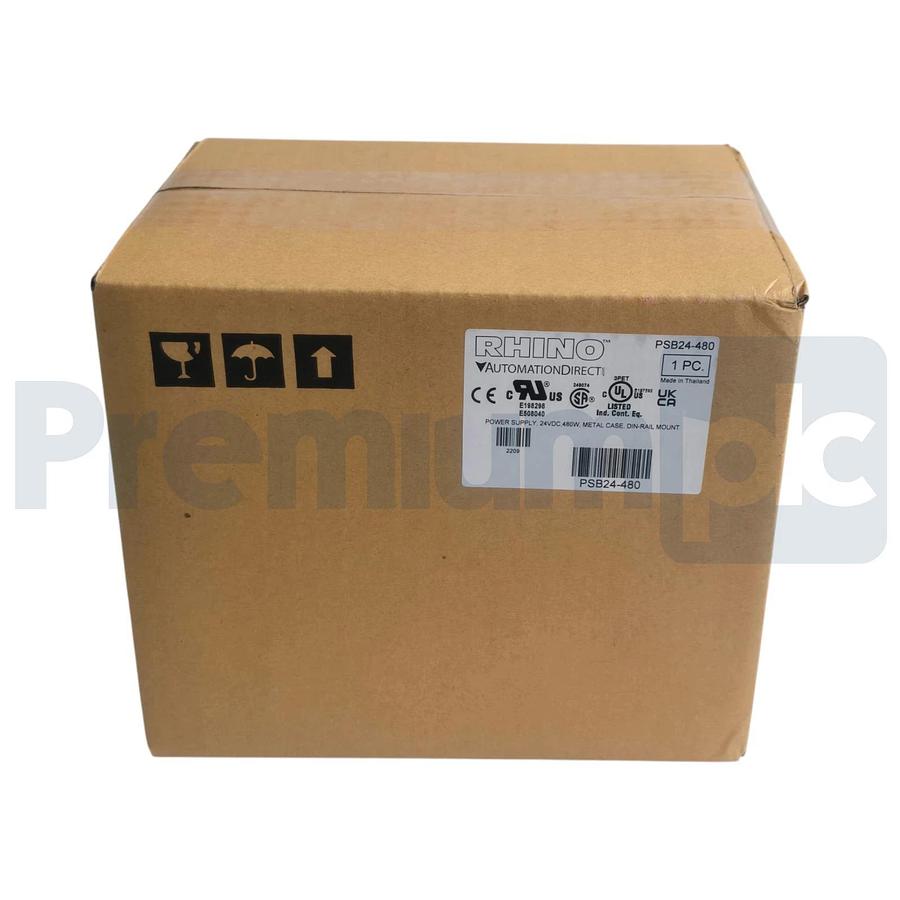 Used AUTOMATION DIRECT PSB24-480 RHINO PSB SWITCHING POWER SUPPLY 24VDC 480W NSFS