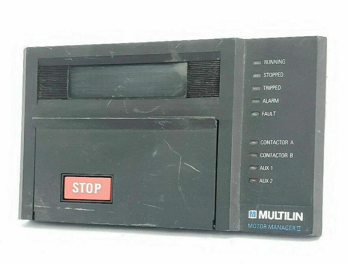 Used GE MULTILIN MM2 MOTOR MANAGER CONTROLLER MM2 D200 1265-0001-C1 1226-0001-D4