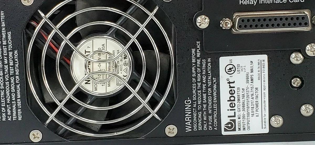 LIEBERT GXT2-2000RT120 UPSTATION GXT UPS BATTERY BACKUP / POWER SUPPLY 2000VA