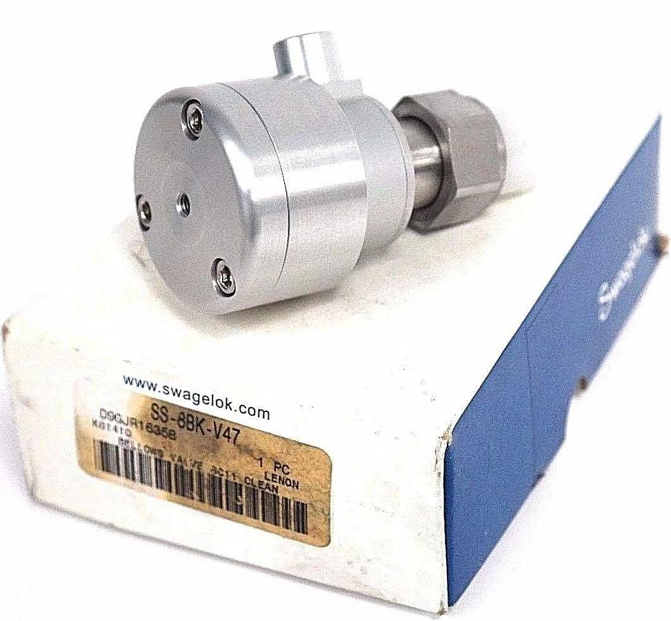 NIB SWAGELOK SS-8BK-V47 BELLOWS VALVE SC11 CLEAN SS8BKV47