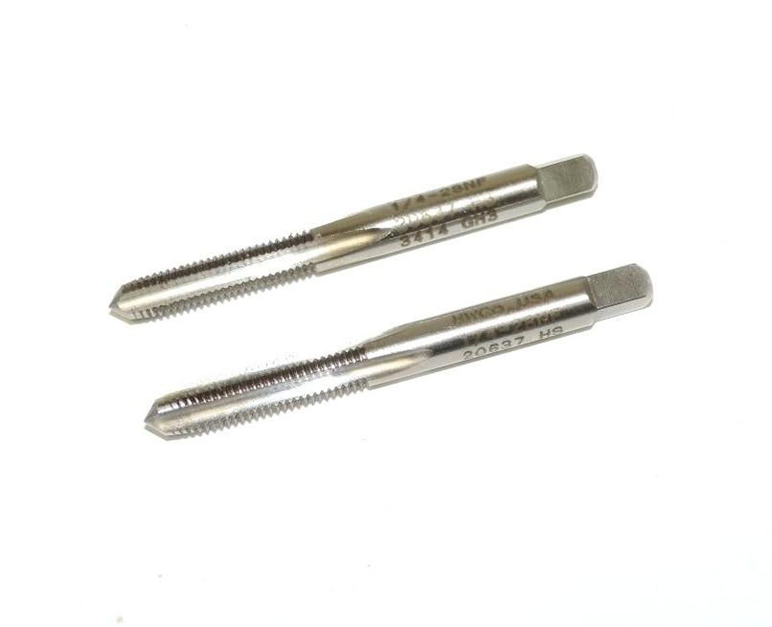 LOT OF 2 NEW HANSON WHITNEY 1/4-28NF TAPS 20637 HS