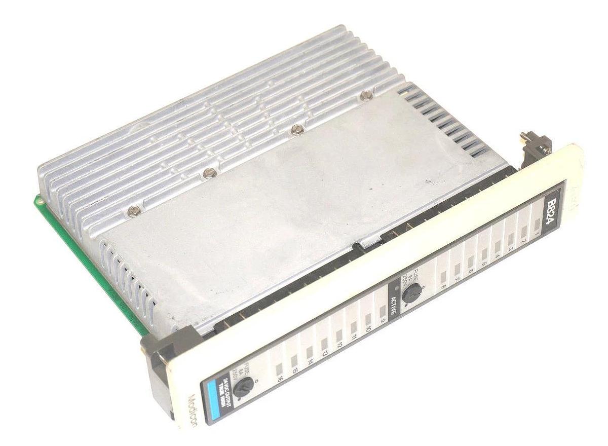 Used MODICON AS-B824-016 OUTPUT MODULE 24VDC TRUE HIGH ASB824016
