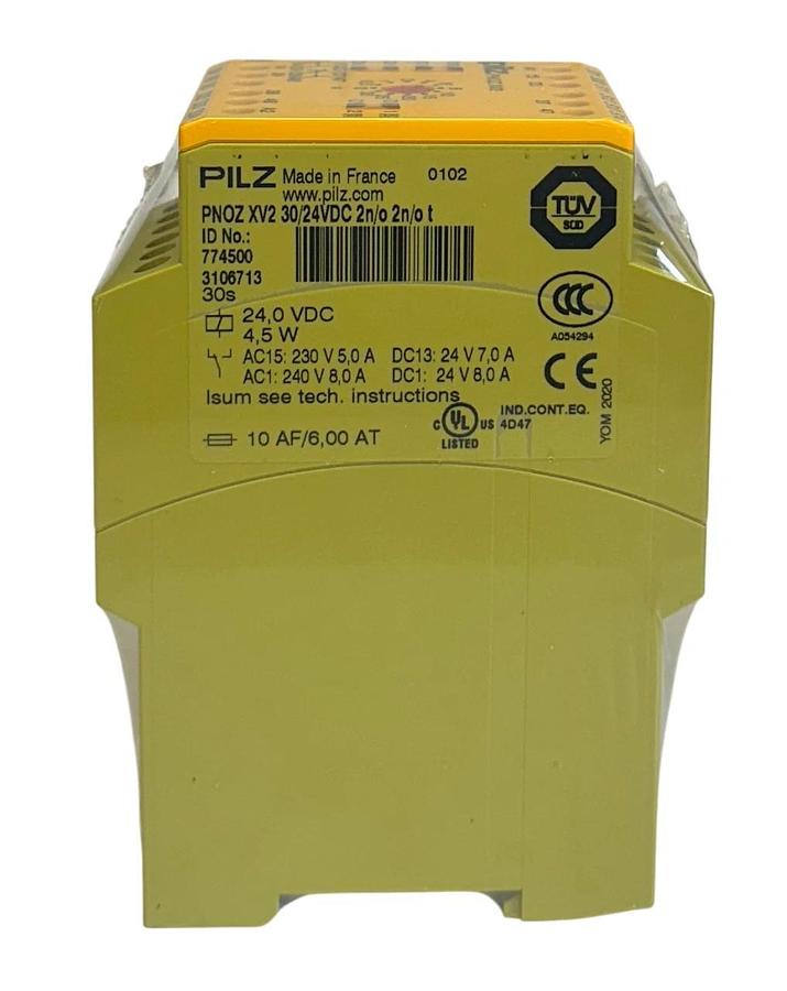 Used PILZ PNOZ XV2 30/24VDC 2n/o 2n/o t / 774500 SAFETY RELAY 24VDC 4,5W AC/DC NSFS