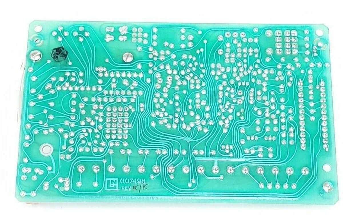 Used LEEDS & NORTHRUP 007498 PC ASSEMBLY BOARD 16 CONTACTS REV. K/K