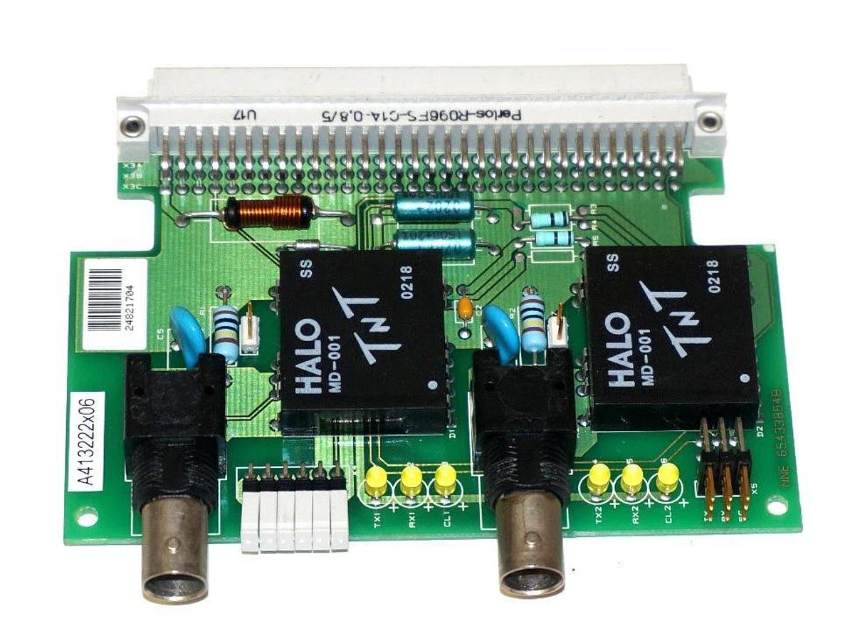 Used PERLOS R096FS-C1A-0,8/5 ETHER BOARD, A413222X06, 65433854B, 24821704