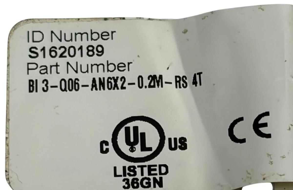 Turck Bi3-Q06-AN6X2-0.2M-RS 4T Inductive Proximity Sensor Switch 1620189 New