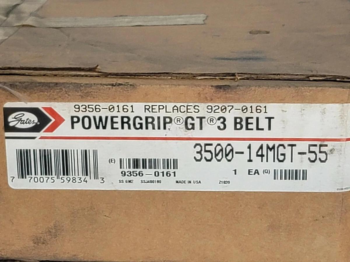 NIB GATES 3500-14MGT-55 POWERGRIP GT 3 BELT 9356-0161 REPLACES 9207-0161