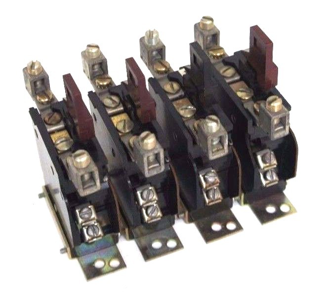 Used WESTINGHOUSE AN21P THERMAL OVERLOAD RELAY NON-COMPENSATED 600V AC MAX - LOT OF 4