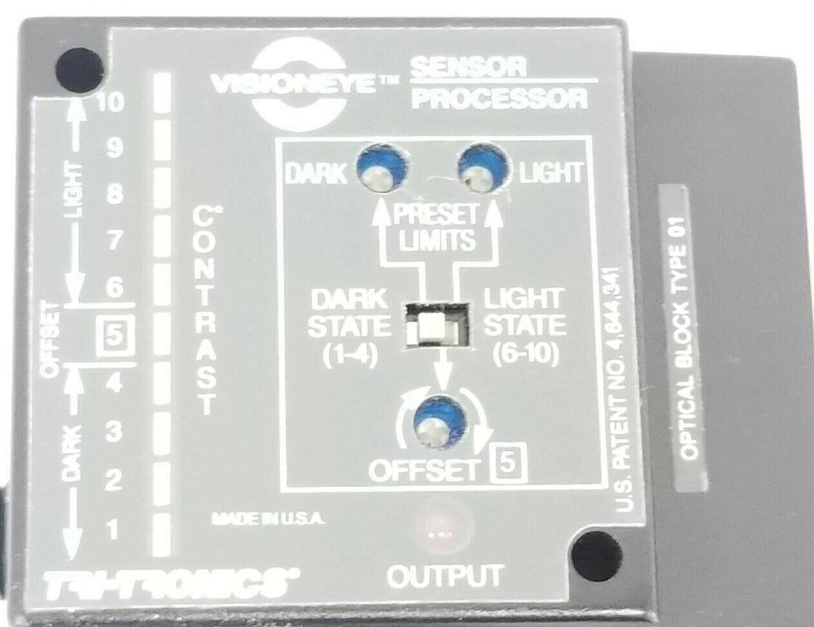 Used NIB TRI-TRONICS BSDLG01 VISIONEYE PHOTOELECTRIC SENSOR / PROCESSOR