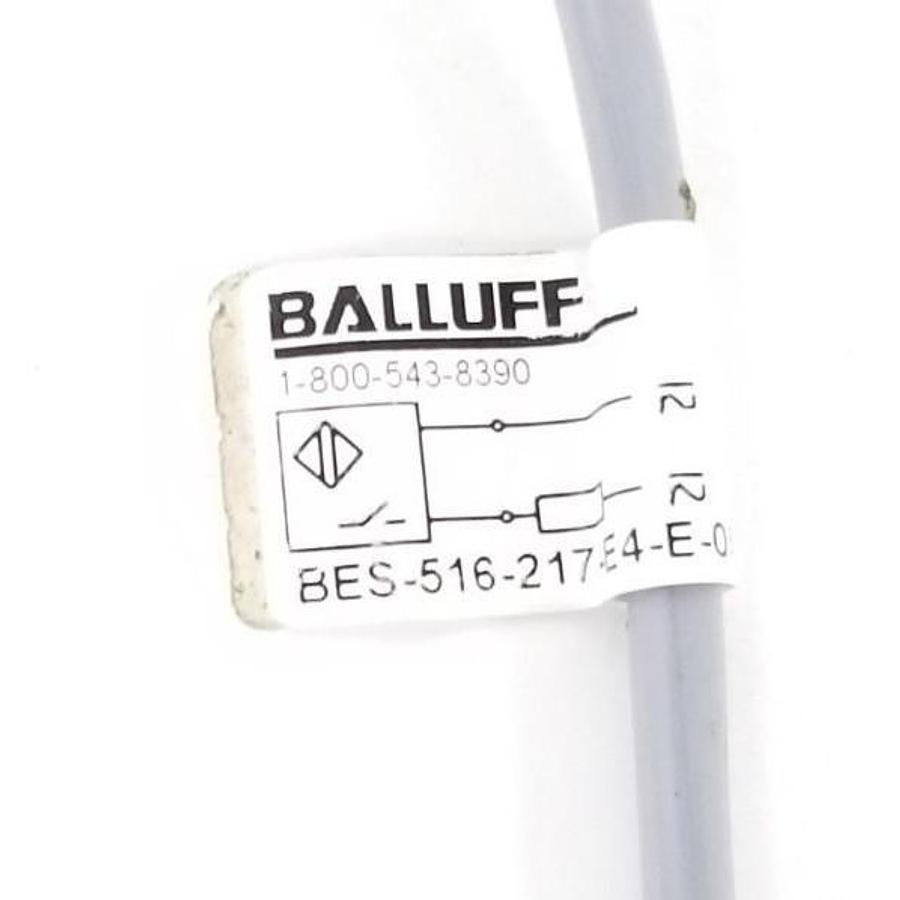 Used BALLUFF BES-516-217-E4-E-05 INDUCTIVE SENSOR 20-250VAC/DC 5-250mA Sn=15MM