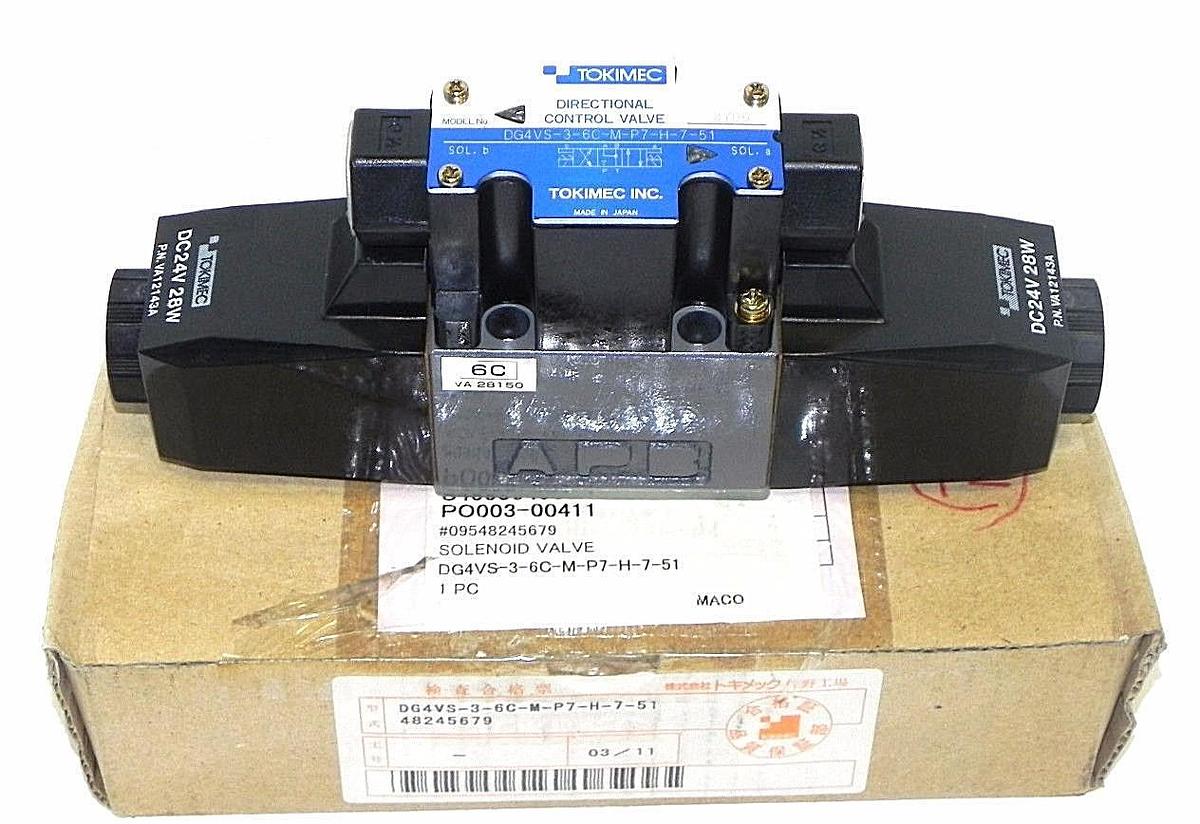 NIB TOKIMEC DG4VS-3-6C-M-P7-H-7-51 DIRECTIONAL VALVE DG4VS36CMP7H751