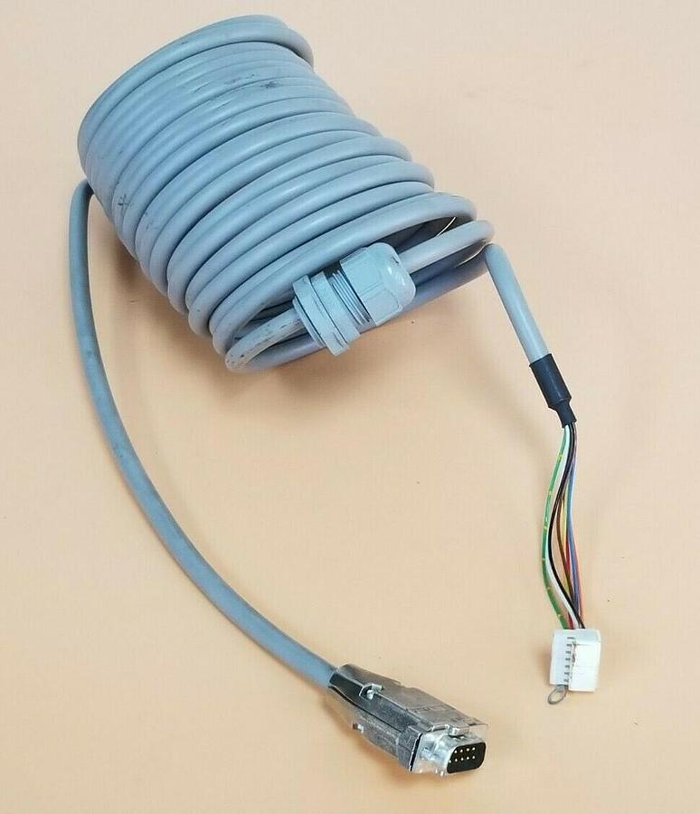 Used GENERIC AMPHENOL OMRON 9-PIN / 8-WIRE CONNECTOR CABLE PG 13,5