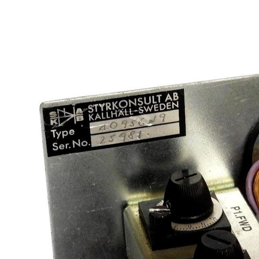 Used REPAIRED STRYKONSULT AB 4-0956-19 DC MOTOR CONTROLLER 4095619