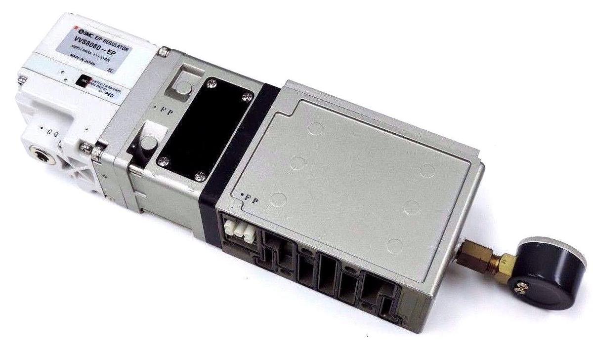 Used NEW SMC VVS8080-EP E/P REGULATOR SUPPLY PRESS: .2-.7MPA, VVS8080EP