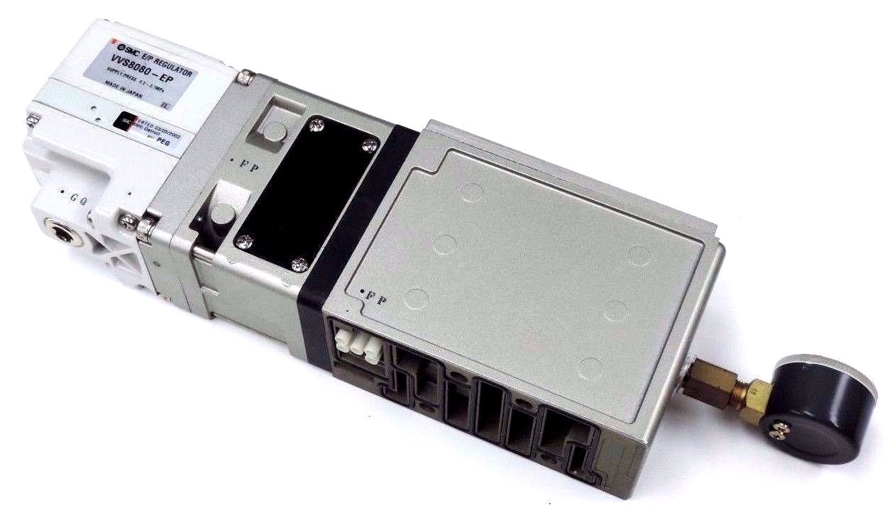 Used NEW SMC VVS8080-EP E/P REGULATOR SUPPLY PRESS: .2-.7MPA, VVS8080EP