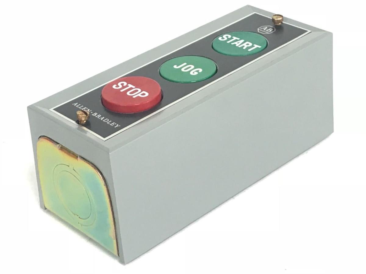 NIB ALLEN-BRADLEY 800S-3SG SER. M START-JOG-STOP PUSH BUTTON 800S3SG