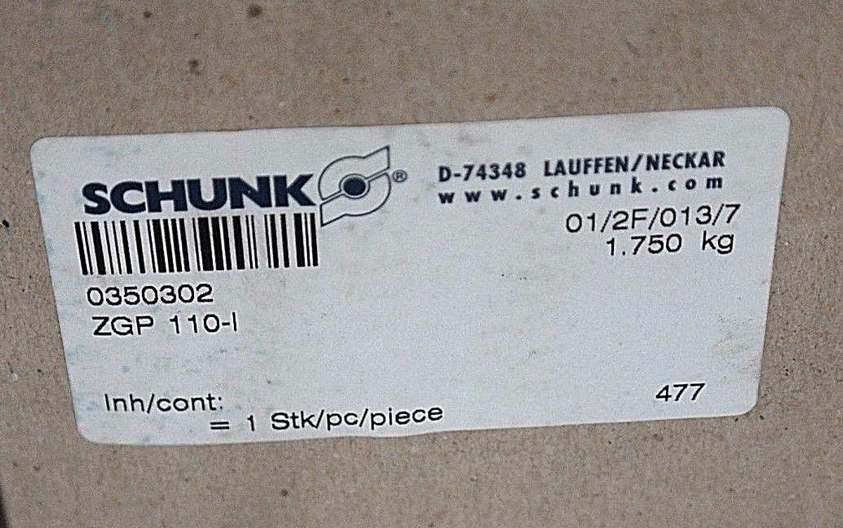 NIB SCHUNK 0350302 HARDENED BASE JAWS W/ ZGP 101-I SEAL KITS
