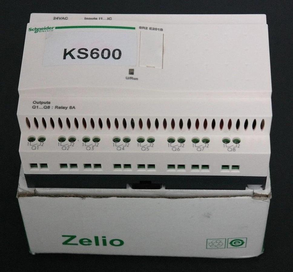 Used NIB SCHNEIDER SR2 E201B BASIC SMART RELAY LOGIC MODULE W/ CLOCK 054984 88960034