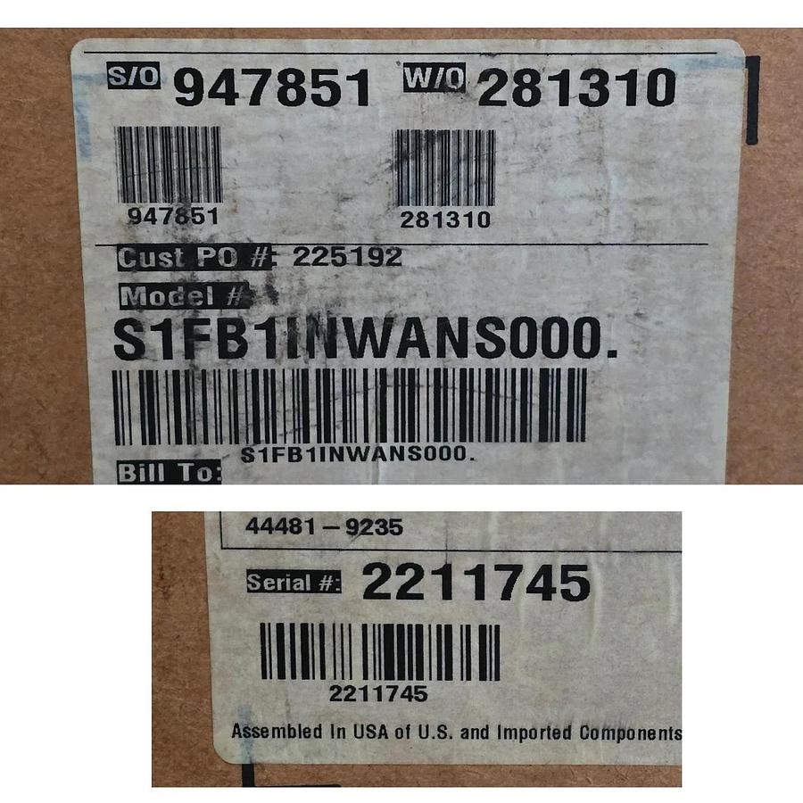 WARREN RUPP SANDPIPER S1FB1INWANS000 DOUBLE-DIAPHRAGM (AODD) PUMP 42GPM 1" NSMP