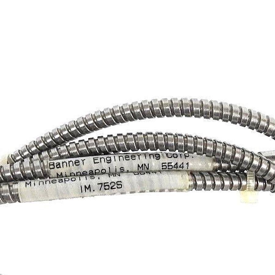 Used LOT OF 2 BANNER IM.752S FIBER OPTIC CABLES 17325 IM752S