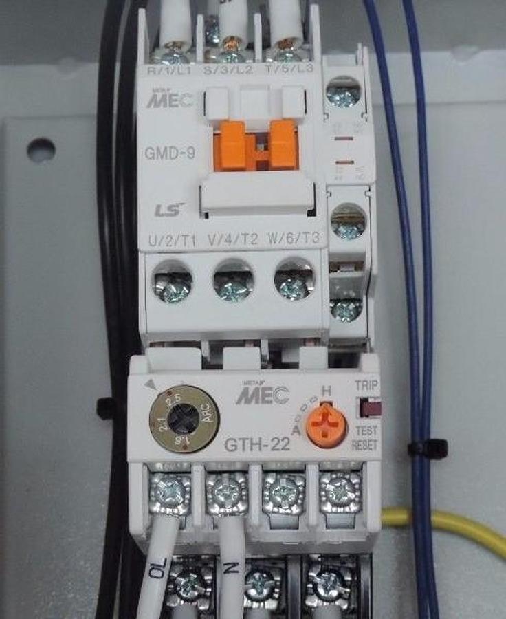 Used NEW KYOKUTOH KPS-101D-400 ENCLOSURE MEC GMD-9 CONTACTOR & GTH-22 OVERLOAD RELAY