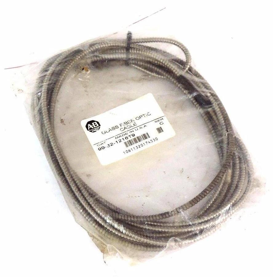 Used ALLEN BRADLEY 99-32-1216T9 CLASS FIBER OPTIC CABLE SER C 99321216T9