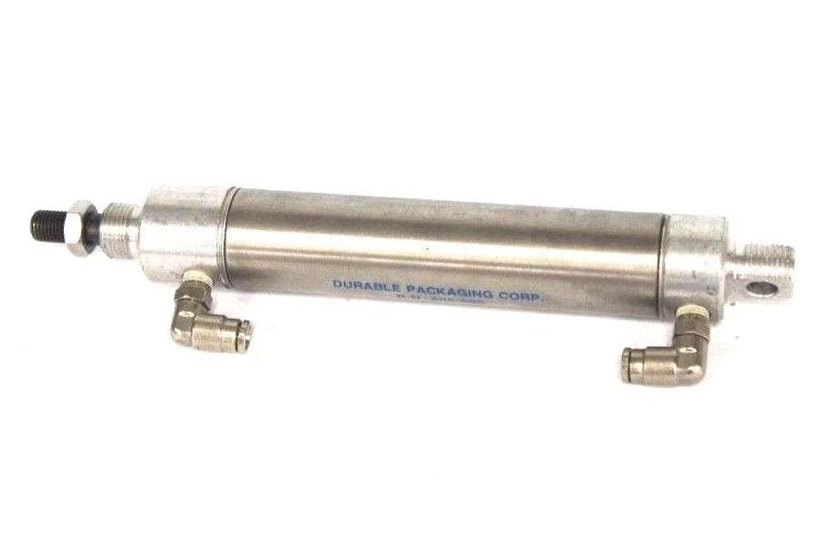Used BIMBA D-32836-A PNEUMATIC CYLINDER DURABLE PACKAGING CORP. 605-506