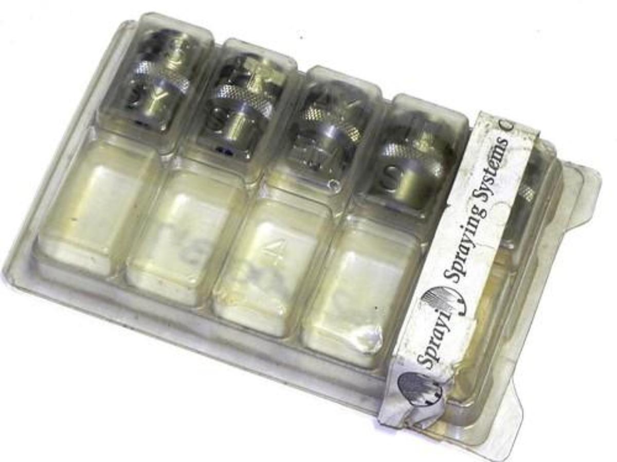 LOT OF 5 SPRAYING SYSTEMS QU-SS0060 NOZZLE TIPS HEX