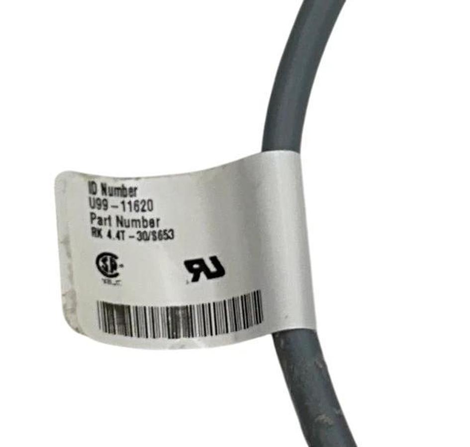 TURCK U99-11620 / RK 4.4T-30/S653 EUROFAST M12 CORDSET 30M SINGLE-ENDED NSNP