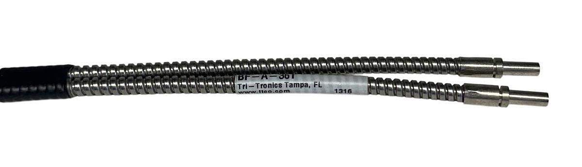 Used TRI-TRONICS BF-A-36T / BFA36T BIFURCATED GLASS FIBER OPTIC LIGHT GUIDE 36'' USNP