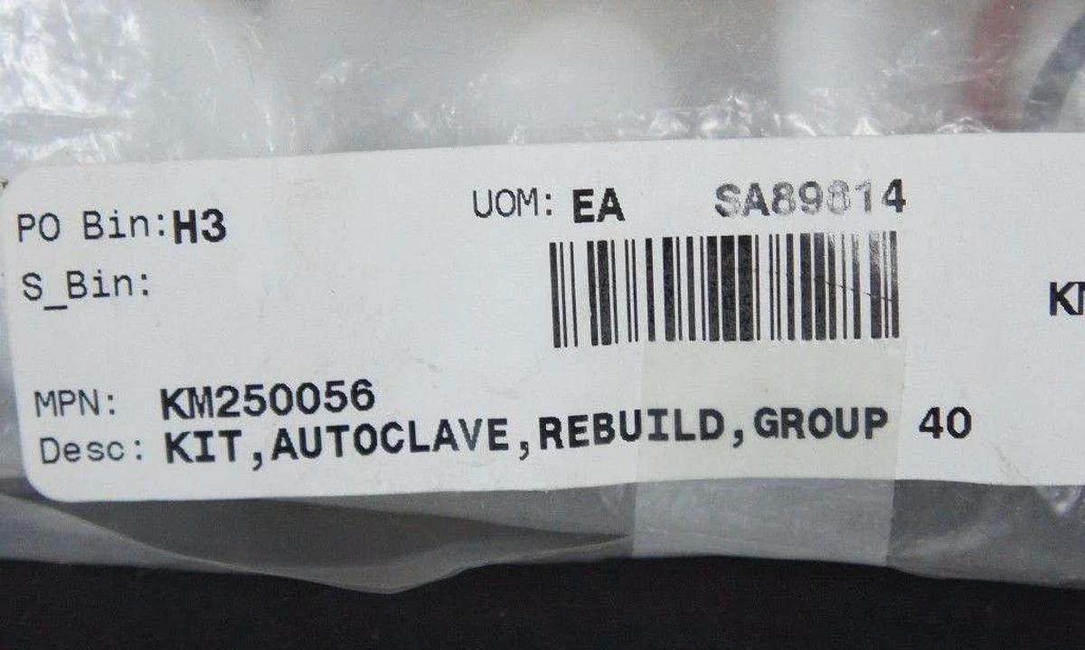 Used NEW KM250056 KIT GRP 40 AUTOCLAVE, REBUILD, GROUP 40