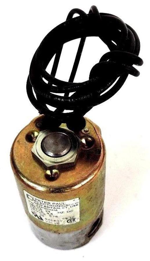 Used PETER PAUL ELECTRONICS 22P9DGM SOLENOID VALVE 24V 3/16IN NPT 25PSI