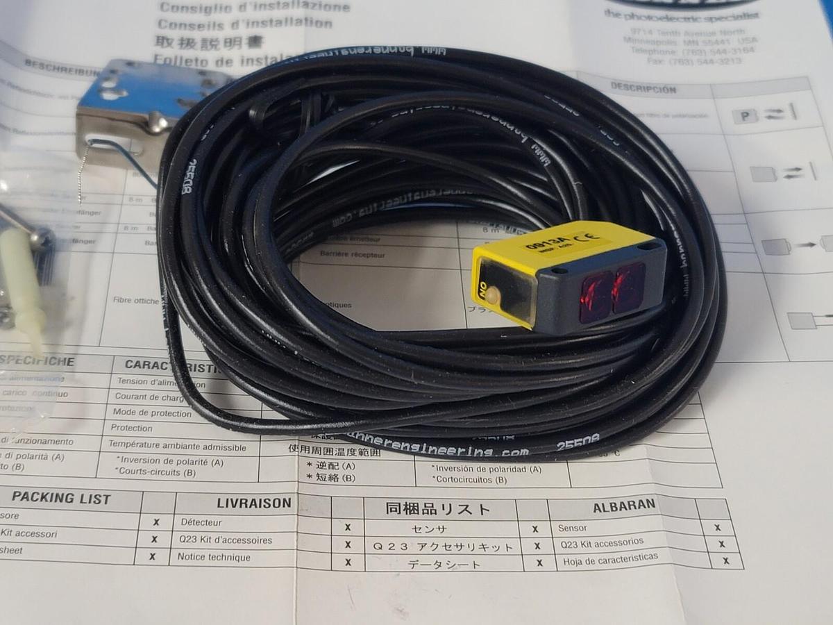 NIB BANNER Q236E W/30' PHOTOELECTRIC EMITTER 10-30VDC W/30 FOOT CABLE 46457