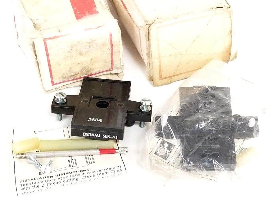 Used LOT OF 2 NIB EATON CUTLER HAMMER D87KM1 RELAY MOUNTING KITS SER. A1