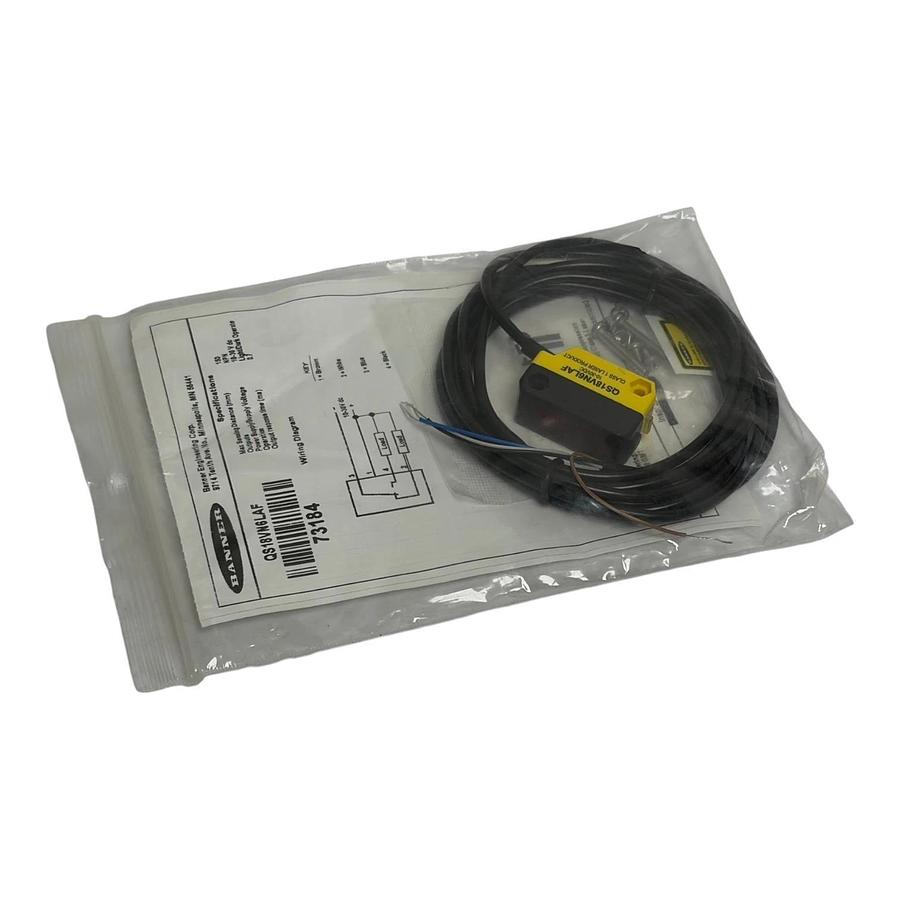 Used Banner QS18VN6LAF Laser Photoelectric Sensor 73184 NPN Background Suppression