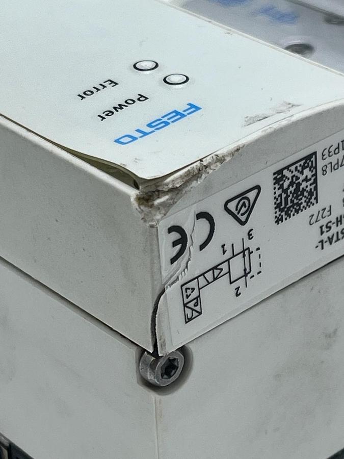 Used FESTO ASSEMBLY: MPA-S Manifold 2x VPPM-6TA Valves 3x VMPA2 Solenoids 7/8" Supply