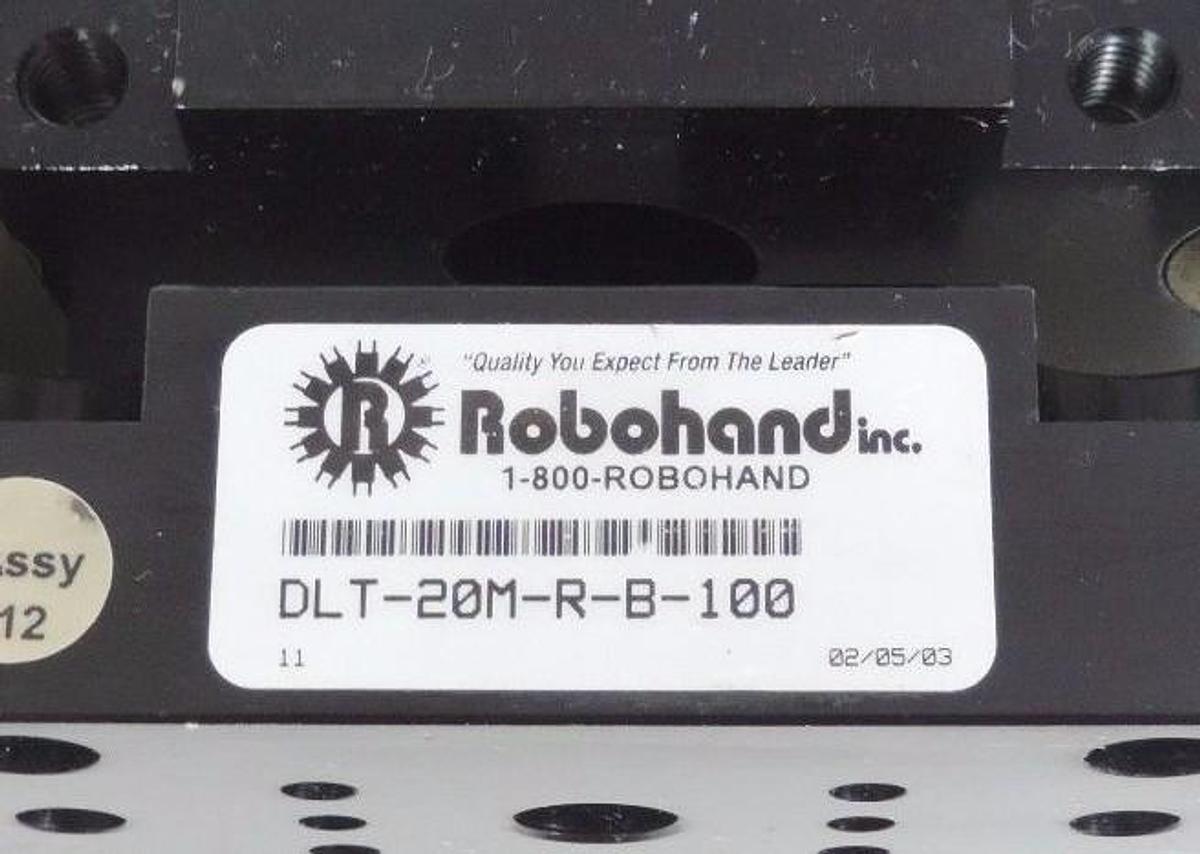 Used ROBOHAND DLT-20M-R-B-100 BLOCK THRUSTER DLT20MRB100