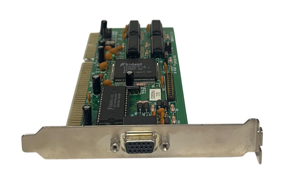 Used TRIDENT TVGA9000i-2 / TVGA9000i SUPER VGA CONTROLLER CARD 512KB KBI90I NSMP