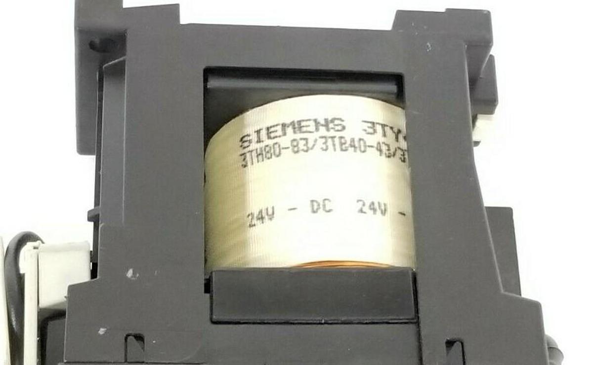 Used SIEMENS 3TH4096-0B 2S+2O/2NO+2NC, 3TH40, 24V, 0.8-1.2 DC, 3TX7402-3G
