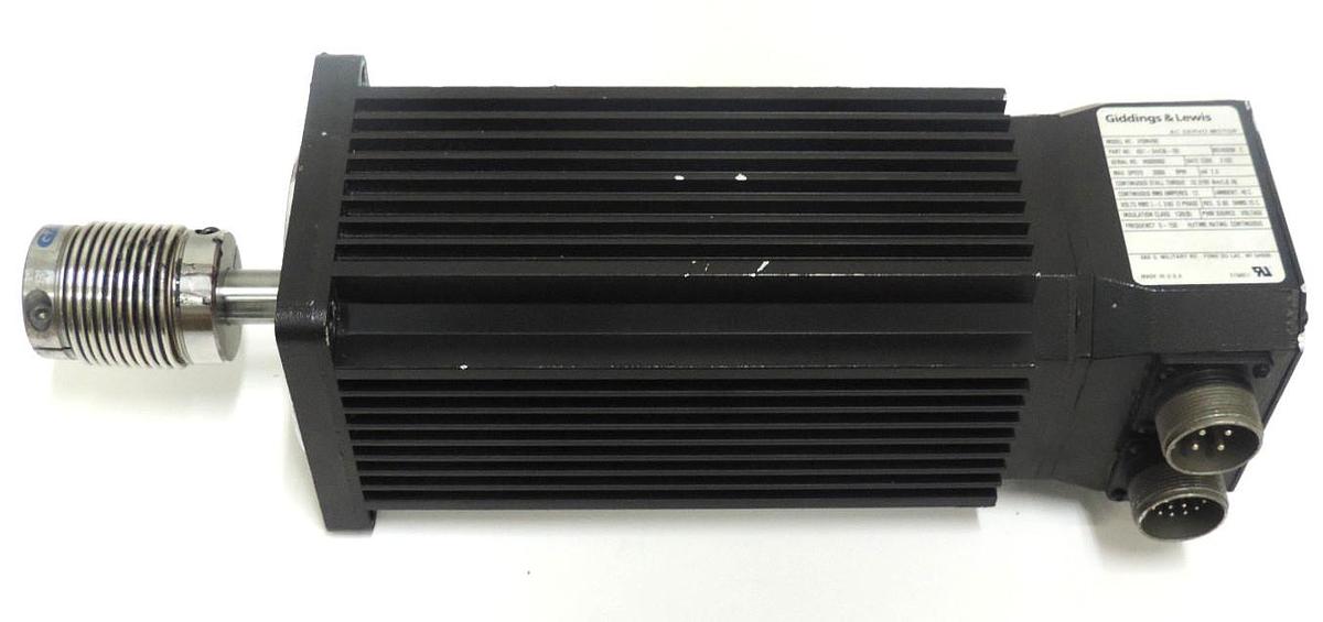 Used GIDDINGS & LEWIS HSM490, P/N: 401-34436-00 90 LB. IN. BRUSHLESS SERVO MOTOR